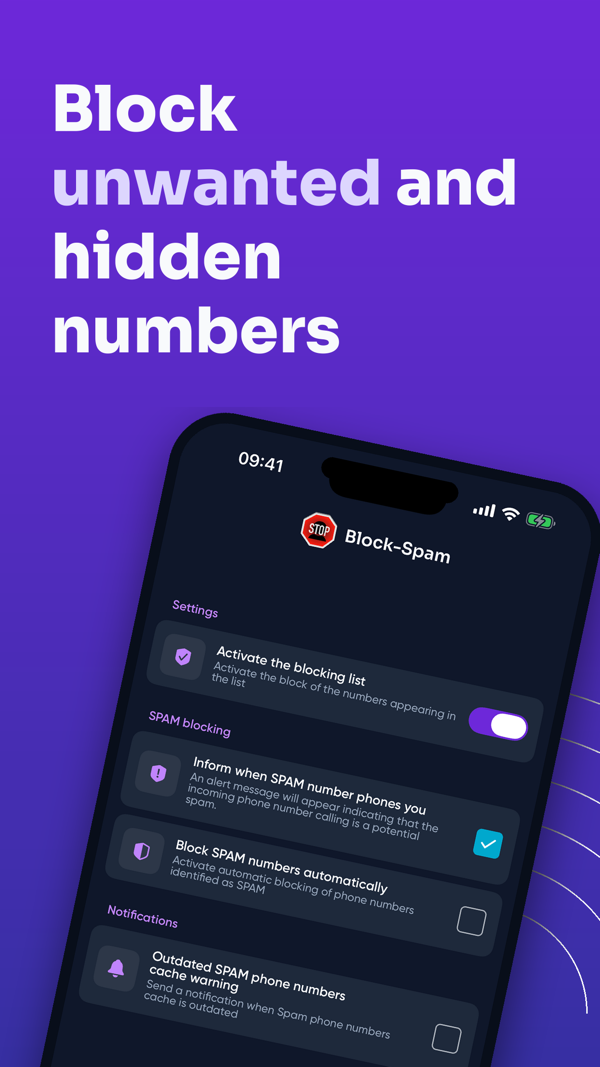 Block-Spam for iPhone — screenshot 1