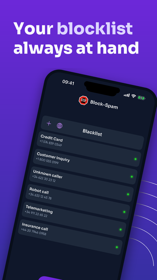 Block-Spam for iPhone — screenshot 2